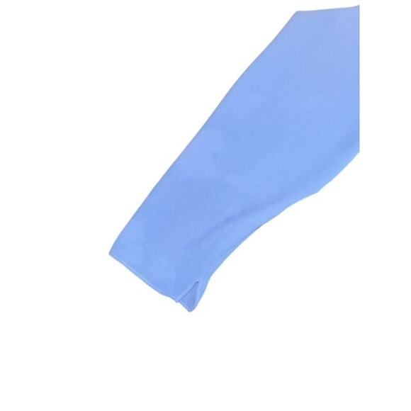 Hal Ferman Skirt Set size 18 Blue Elastic Wasit Fancy Cowl Neck 2 Pieces Vintage - Picture 3 of 5